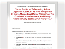 Tablet Screenshot of copywritercoaching.com